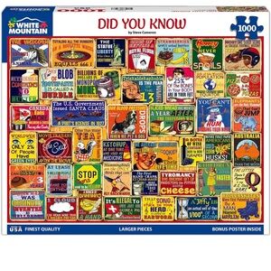 White Mountain “Did You Know” 1000 piece puzzle